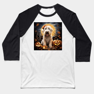 Sealyham Terrier Halloween painting Baseball T-Shirt